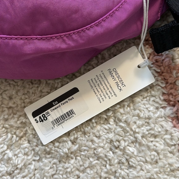 Baggu Crescent Fanny Pack. Color: Extra Pink. - Picture 8 of 8